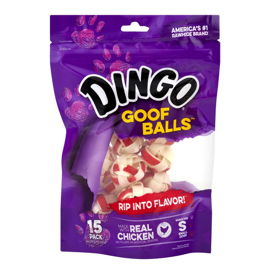 Goof Balls with Real Chicken Dog Chews, Small (15 Count)