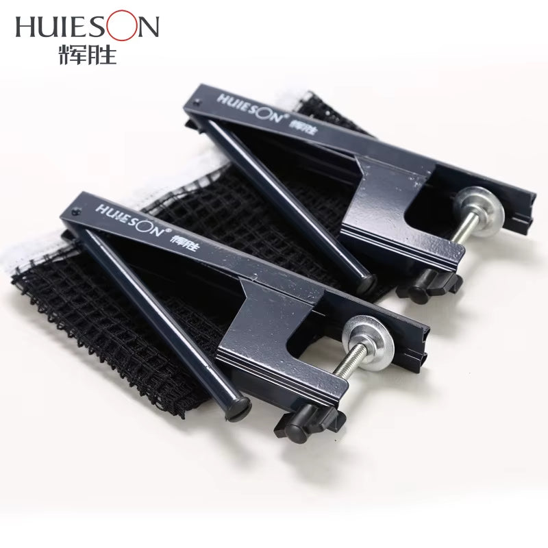 Huieson Standard Clip-On/Screw Type Table Tennis Mesh Net Professional Ping Pong Table Net Rack Kit Accessories Clamp Types