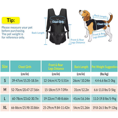 Pet Dog Carrier Bag Breathable Backpack for Dogs Cats Out Double Shoulder Portable Travel Backpack Outdoor Dog Cat Carrier Bag