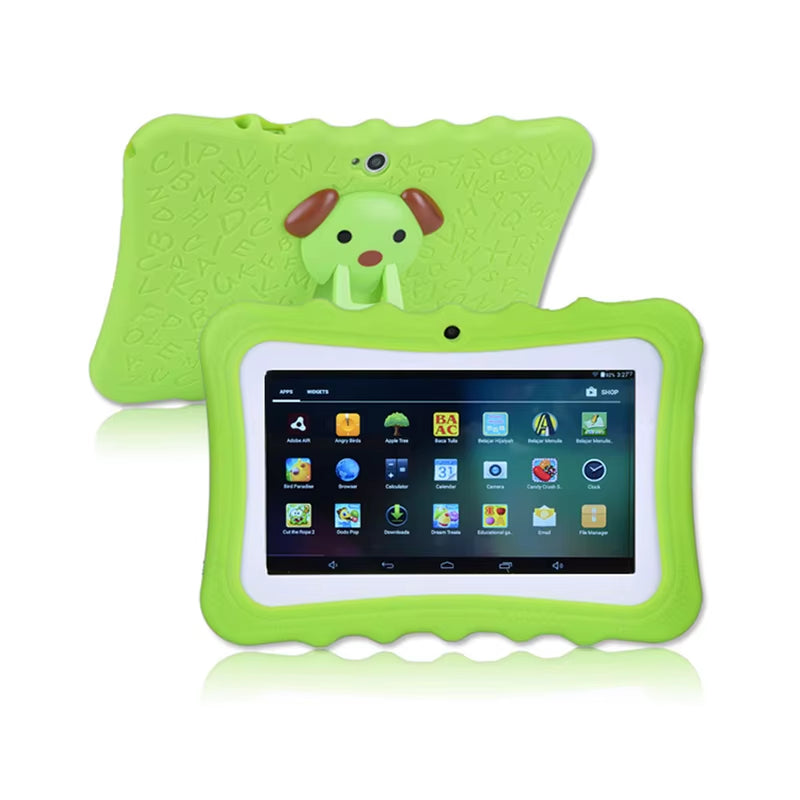 Kids Puzzle Learning Tablet PC 7" Quad Core Children Tablet Android 4.4 Christmas Gift A33 Google Player Wifi Big Speaker