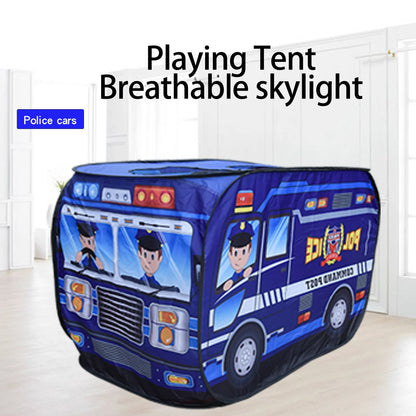 Children'S Indoor Car Tent Toys,Princess Boy Baby Game House,Folding Game House,Police Car Styling