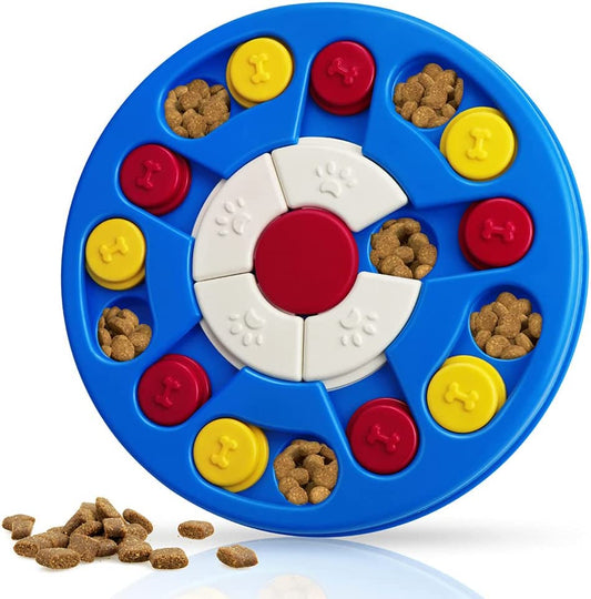 Dog Puzzle Toy, Interactive Dog Game, Mentally Stimulating Treat Dispenser for Large Dogs, Food Grade Material, Sequential Skills, Portable