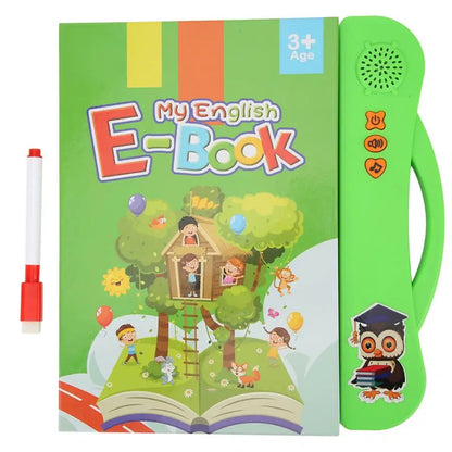 English Language Reading Book Learning E-Book for Children Interactive Voice Reading Machine Early Educational Toys Kids Gift