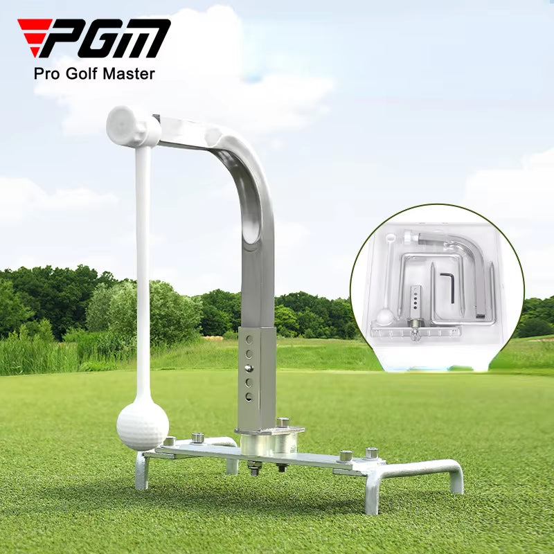 Portable Golf Swing Trainer Inserted Ground Adjustable Height 360 Rotation Golf Practice Beginners Training Aids HL008