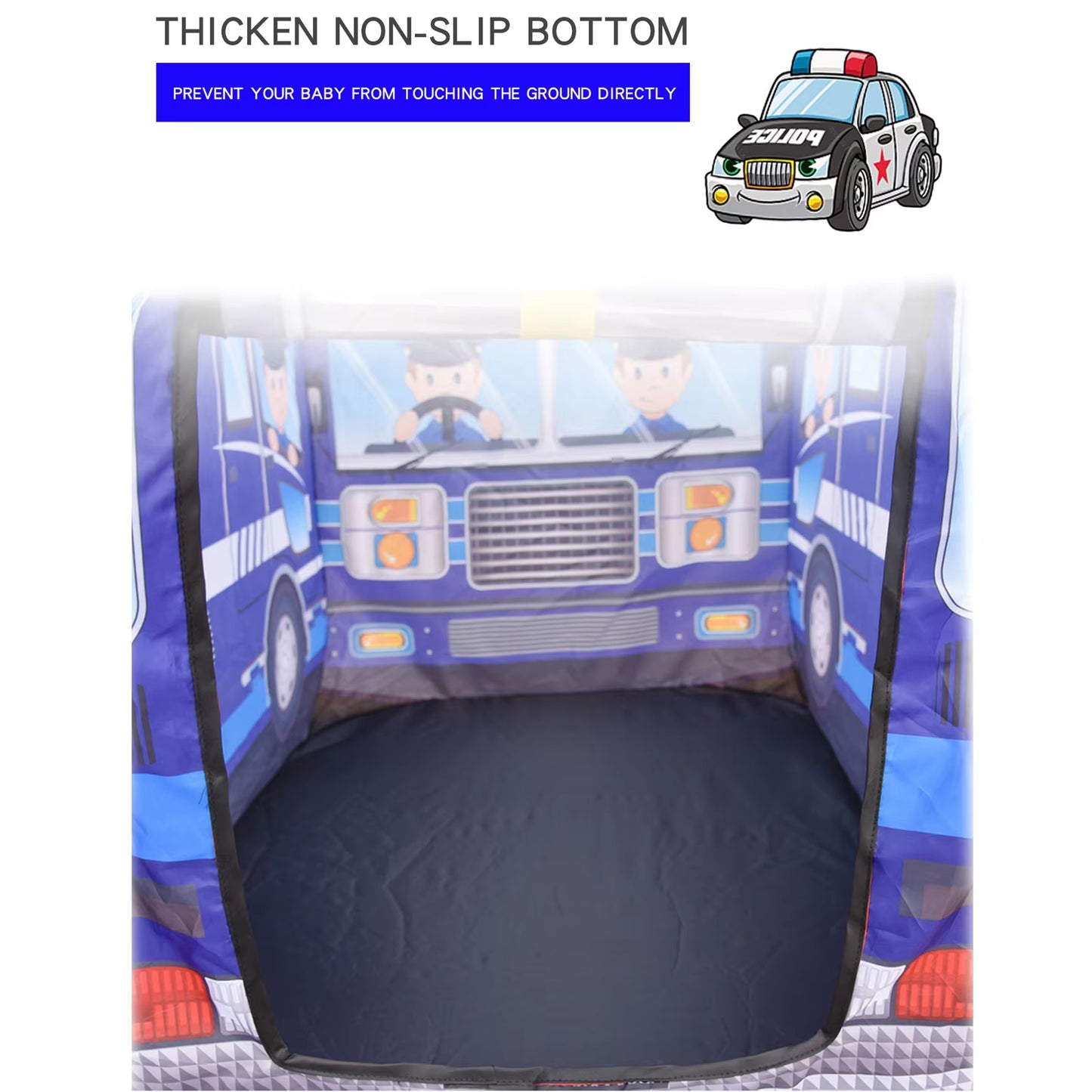 Children'S Indoor Car Tent Toys,Princess Boy Baby Game House,Folding Game House,Police Car Styling