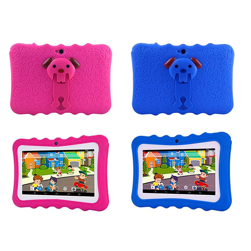 Kids Puzzle Learning Tablet PC 7" Quad Core Children Tablet Android 4.4 Christmas Gift A33 Google Player Wifi Big Speaker