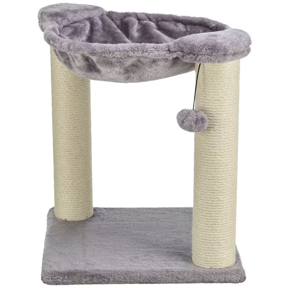 Gray Baza Scratching Post with Hammock