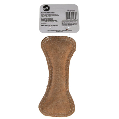 Dura-Fused Durable Leather Bone Dog Toy, 7"