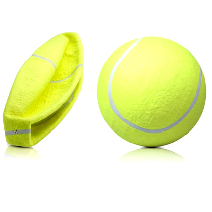 24CM Giant Tennis Ball for Dog Chew Toy Pet Dog Interactive Toys Big Inflatable Tennis Ball Pet Supplies Outdoor Cricket Dog Toy