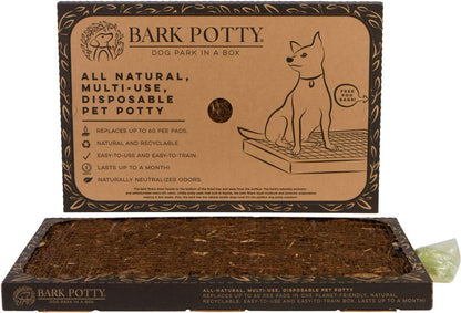 Disposable Dog Potty - Multi-Use, Odor Neutralizing, Non-Leaking - Lasts for Weeks - Indoor/Outdoor