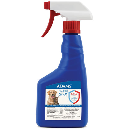 Flea and Tick Spray for Cats, Kittens, Dogs and Puppies, 16 Oz