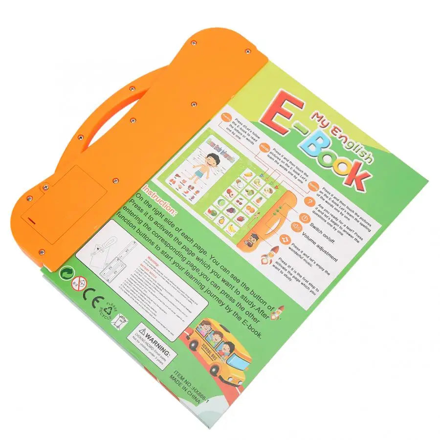 English Language Reading Book Learning E-Book for Children Interactive Voice Reading Machine Early Educational Toys Kids Gift