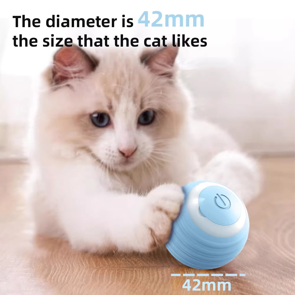 Cat Interactive Ball Smart Cat Dogtoys Electronic Interactive Cat Toy Indoor Automatic Rolling Magic Ball Cat Game Accessories