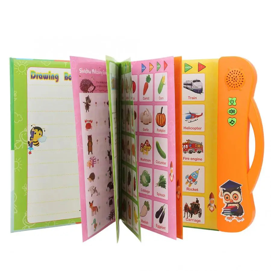 English Language Reading Book Learning E-Book for Children Interactive Voice Reading Machine Early Educational Toys Kids Gift