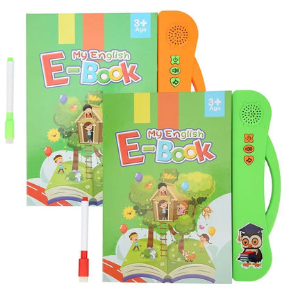 English Language Reading Book Learning E-Book for Children Interactive Voice Reading Machine Early Educational Toys Kids Gift