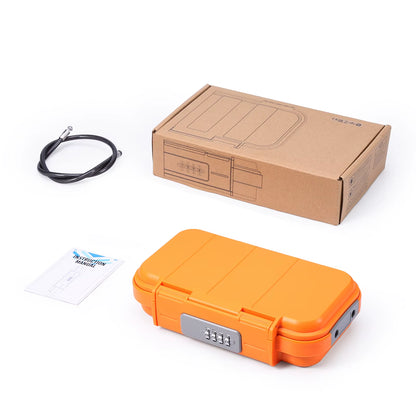 ORIA Safe Box Combination Security Case Lock Box Travel Safe Box Outdoor Sports Security Storage Key Box for Car Hotel Home Safe