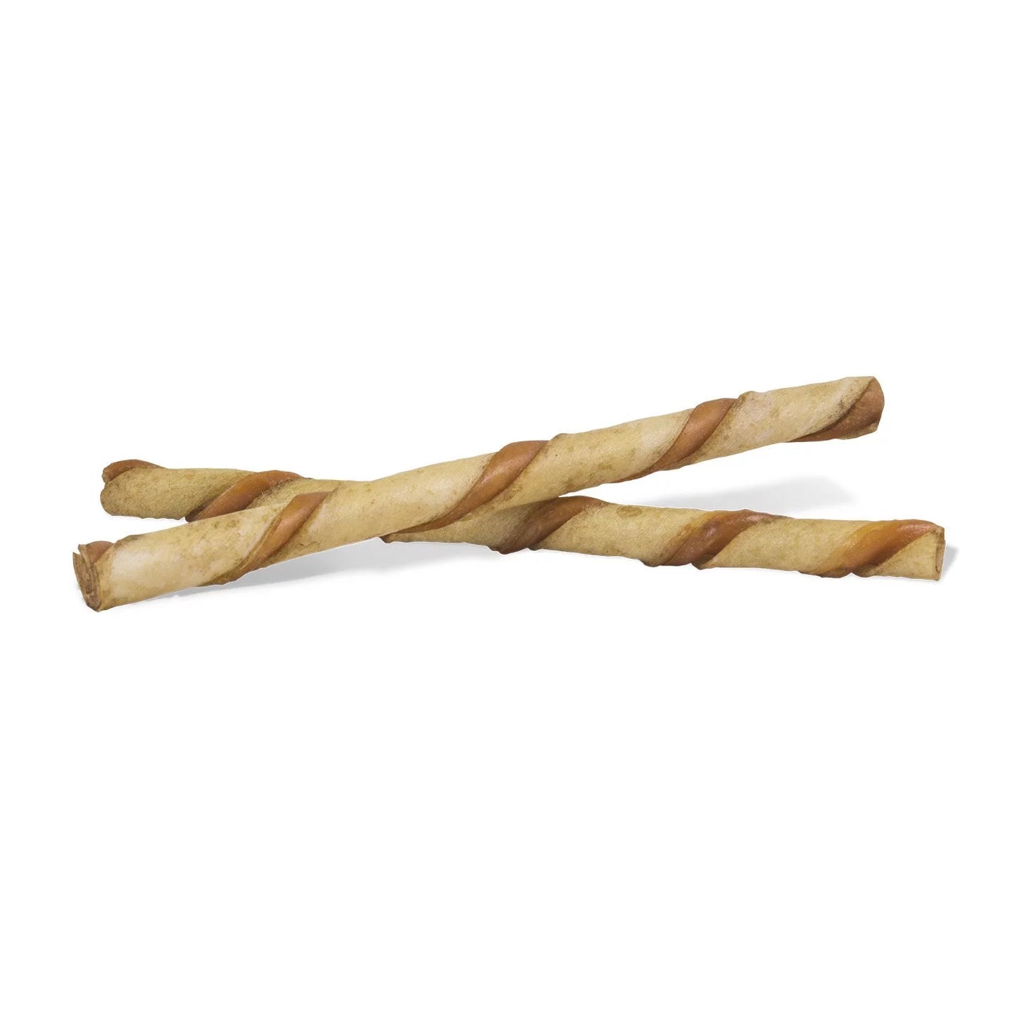 Twist Sticks with Peanut Butter, Rawhide Chews for All Dogs, Made with Real Chicken, 25 Count