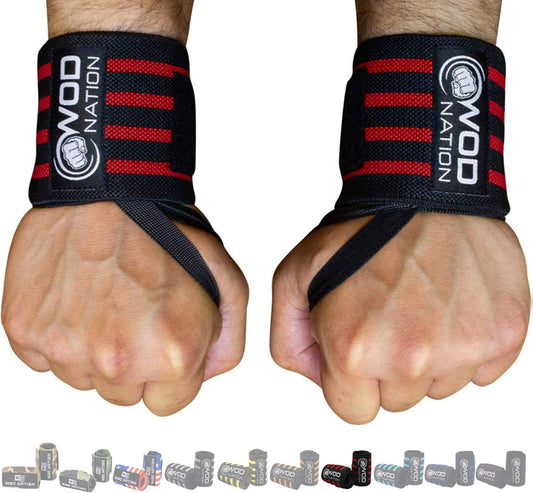 Wrist Wraps for Weightlifting, Professional Gym Wrist Straps W/Thumb Loop, Wrist Wraps for Men & Women, Wrist Support Wraps for Strength Training, Powerlifting & Bodybuilding