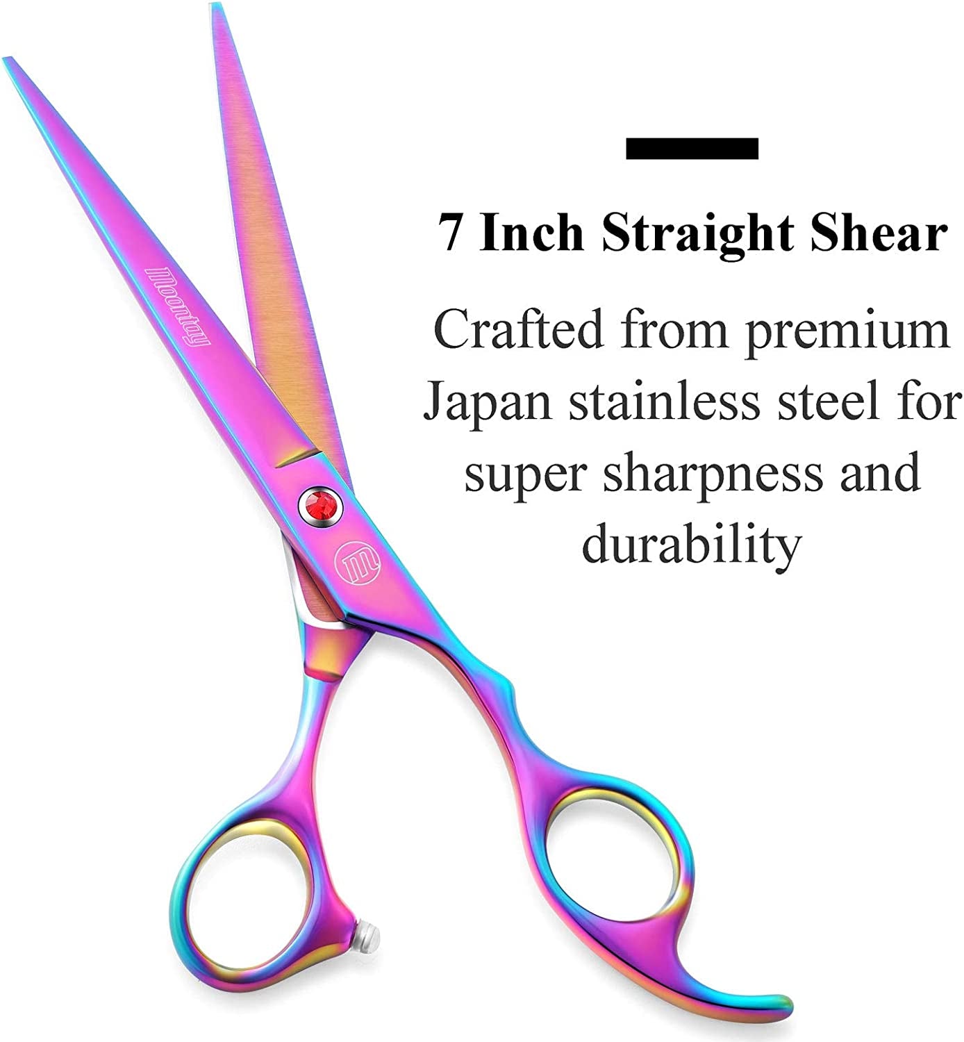 Professional Dog Grooming Scissors Set, 7 Inch/8 Inch Pet Grooming Scissors Chunkers Shears for Dog, Curved Dog Grooming Scissors, Thinning Shears for Dog with Grooming Comb